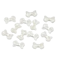 Koraliki akrylowe perłowe KOKARDKI kokardka 15mm kremowe coquette