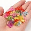 Koraliki akrylowe MOTYLE MOTYLKI 17mm MIX kolorowe przezroczyste