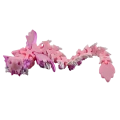 Wielka figurka 3d drukowana fidget SMOK dragon pink SAKURA