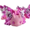 Wielka figurka 3d drukowana fidget SMOK dragon pink SAKURA