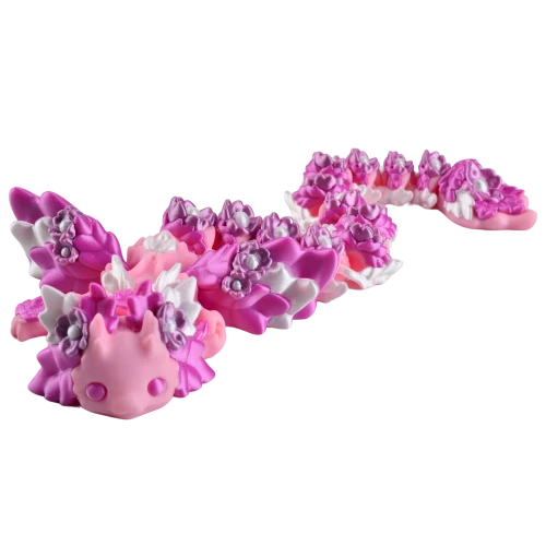 Wielka figurka 3d drukowana fidget SMOK dragon pink SAKURA