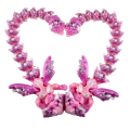 Wielka figurka 3d drukowana fidget SMOK dragon pink SAKURA