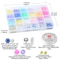 Wielki zestaw koralików rainbow EVIL EYE emotka do bransoletek