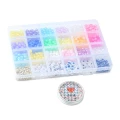 Wielki zestaw koralików rainbow EVIL EYE emotka do bransoletek