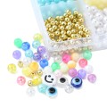 Wielki zestaw koralików rainbow EVIL EYE emotka do bransoletek