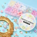 Zestaw koralików CUTE KAWAII MINI perełki zawieszki pastelowy