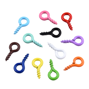 HAC2 Szpilki montażowe haczyki 8x4mm wkręty z oczkiem miks 50szt