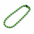Łańcuszek kulkowy z zapięciem 2.5mm 12cm 20szt mix do biżuterii metek