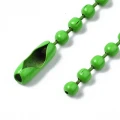 Łańcuszek kulkowy z zapięciem 2.5mm 12cm 20szt mix do biżuterii metek