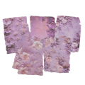 zestaw 20 papierów do scrapbookingu tłoczone FIOLETOWY mix