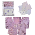 zestaw 20 papierów do scrapbookingu tłoczone FIOLETOWY mix