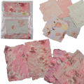 zestaw 20 papierów do scrapbookingu tłoczone RÓŻOWY