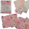 zestaw 20 papierów do scrapbookingu tłoczone RÓŻOWY