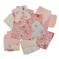 zestaw 20 papierów do scrapbookingu tłoczone RÓŻOWY