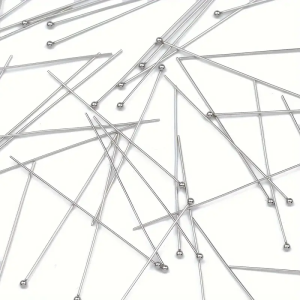 SZP1 Szpilki z kulką do biżuterii stal szlachetna chirurgiczna 20szt. 5cm 50mm