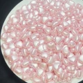 Koraliki akrylowe perłowe SERCE SERDUSZKO 8mm różowe