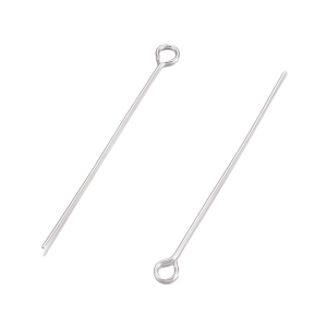 I1 Igły jubilerskie szpilki haczyki srebrne 40mm 0,7mm 8g ok. 55szt 