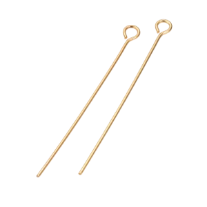 I3 Igły jubilerskie szpilki haczyki złote 30mm 0,7mm 10szt stal nierdzewna