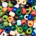 Koraliki kandi oponki akryl 9mm pony bead kolory przyrody