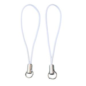 Baza zawieszki smyczka do breloka breloczka biała 10 sztuk