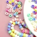 Koraliki kulki oponki akryl 9mm warkoczyki bransoletki pony bead