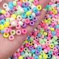 Koraliki kulki oponki akryl 9mm warkoczyki bransoletki pony bead