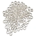 Koraliki kandi oponki akryl 9mm przezroczyste z brokatem pony bead