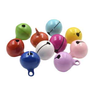 Dzwoneczki dzwonki metalowe dźwięczne miks kolorów zawieszki 10szt