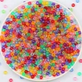 Koraliki kandi oponki akryl 9mm warkoczyki bransoletki pony bead