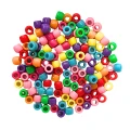 Koraliki kandi oponki akryl 8mm warkoczyki bransoletki pony bead