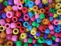 Koraliki kandi oponki akryl 8mm warkoczyki bransoletki pony bead