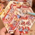 Naklejki 3D DIY z TIKTOK roombox zestaw 4 pakiety Kapibara