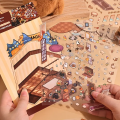 Naklejki 3D DIY z TIKTOK roombox zestaw 4 pakiety Kapibara