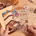 Naklejki 3D DIY z TIKTOK roombox zestaw 4 pakiety Kapibara