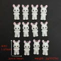 ZAW25 Zawieszka duża KRÓLIK Bunny Króliczek puszysty 1szt biały futerko
