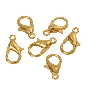 KAR80 Karabińczyk karabinek zapięcie bransoletki 10mm 10szt kolor złoty