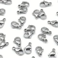 Karabińczyk karabinek zapięcie bransoletki 10mm 10szt kolor platynowy