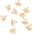 Zawieszki PIEROGI PIEROŻEK pierożki do bransoletek 2szt kawaii