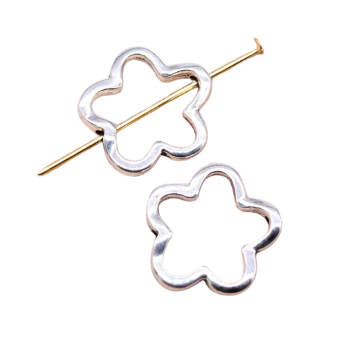 Zawieszki charm przekładka metalowe KWIATEK KORALIK do bransoletek