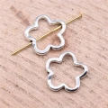 Zawieszki charm przekładka metalowe KWIATEK KORALIK do bransoletek