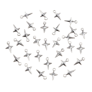 ZAW31 Zawieszki CCB charm KRZYŻYK krzyżyki gwiazdka GWIAZDA do bransoletek 10szt