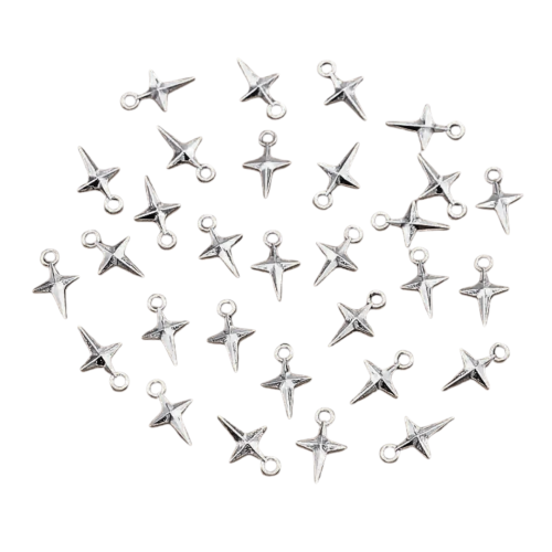 Zawieszki charm KRZYŻYK krzyżyki gwiazdka GWIAZDA do bransoletek