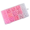 Zestaw PINK KAWAII koraliki akrylowe RÓŻOWY do biżuterii