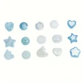 Zestaw BLUE KAWAII koraliki akrylowe NIEBIESKI do biżuterii