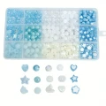 Zestaw BLUE KAWAII koraliki akrylowe NIEBIESKI do biżuterii