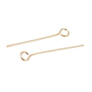 I5 Igły jubilerskie szpilki haczyki złote krótkie 22mm 0,6mm 10szt stal nierdzewna