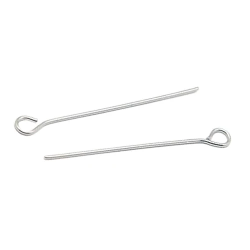 Igły jubilerskie szpilki haczyki 40mm 0,6mm 3g ok.30szt stal nierdzewna