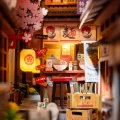Book nook SAKURA WINE ALLEY urocza KNAJPKA pod drzewami wiśni