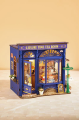 Book nook miniaturowy domek DIY Rolife Leisure Time Tea Room NIEBIESKA HERBACIARNIA