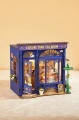 Book nook miniaturowy domek DIY Rolife Leisure Time Tea Room NIEBIESKA HERBACIARNIA
